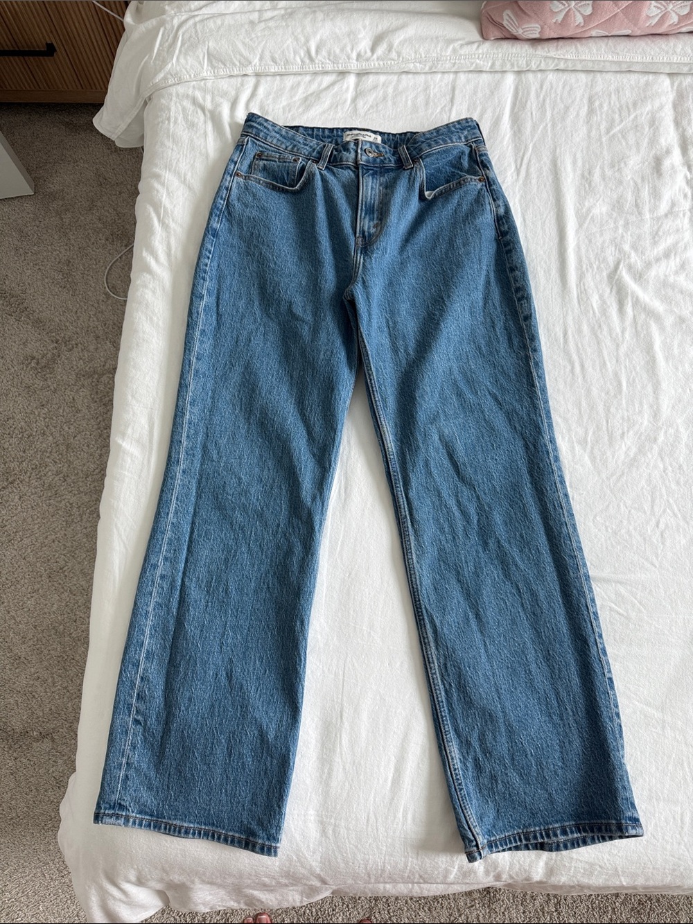 Abercrombie & Fitch Blue Straight Leg Jeans